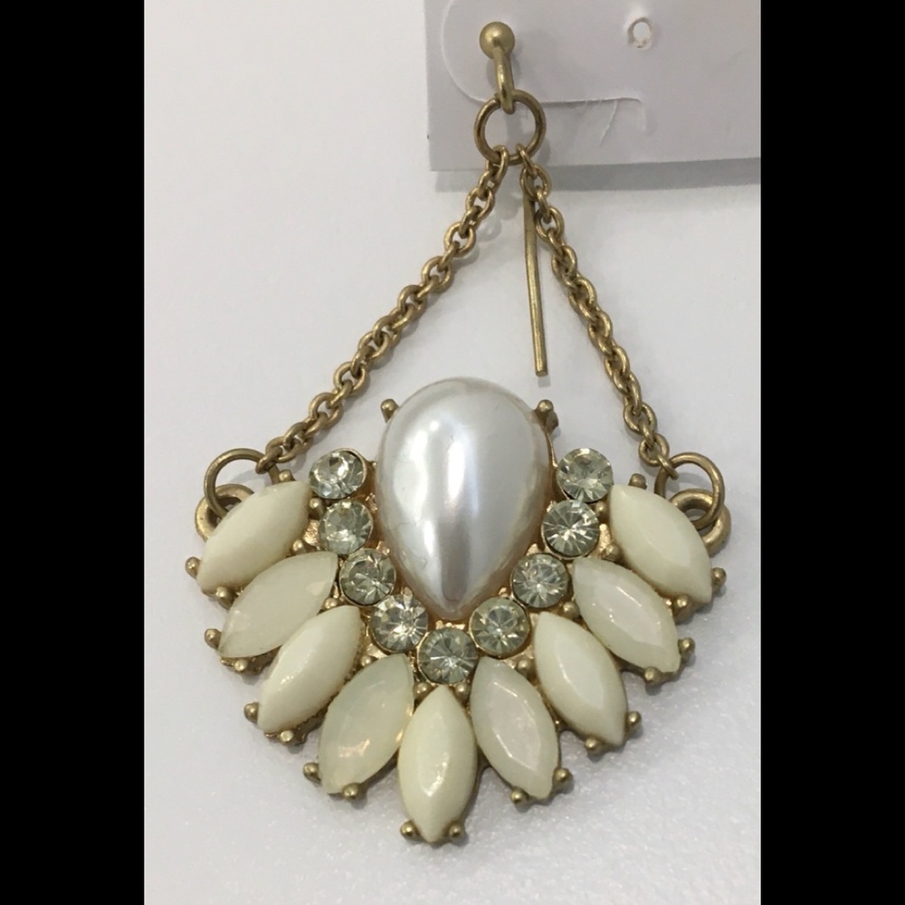 Gold-Toned Drop Earrings - Picture 2 of 3